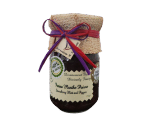 Confiture fraise menthe poivre